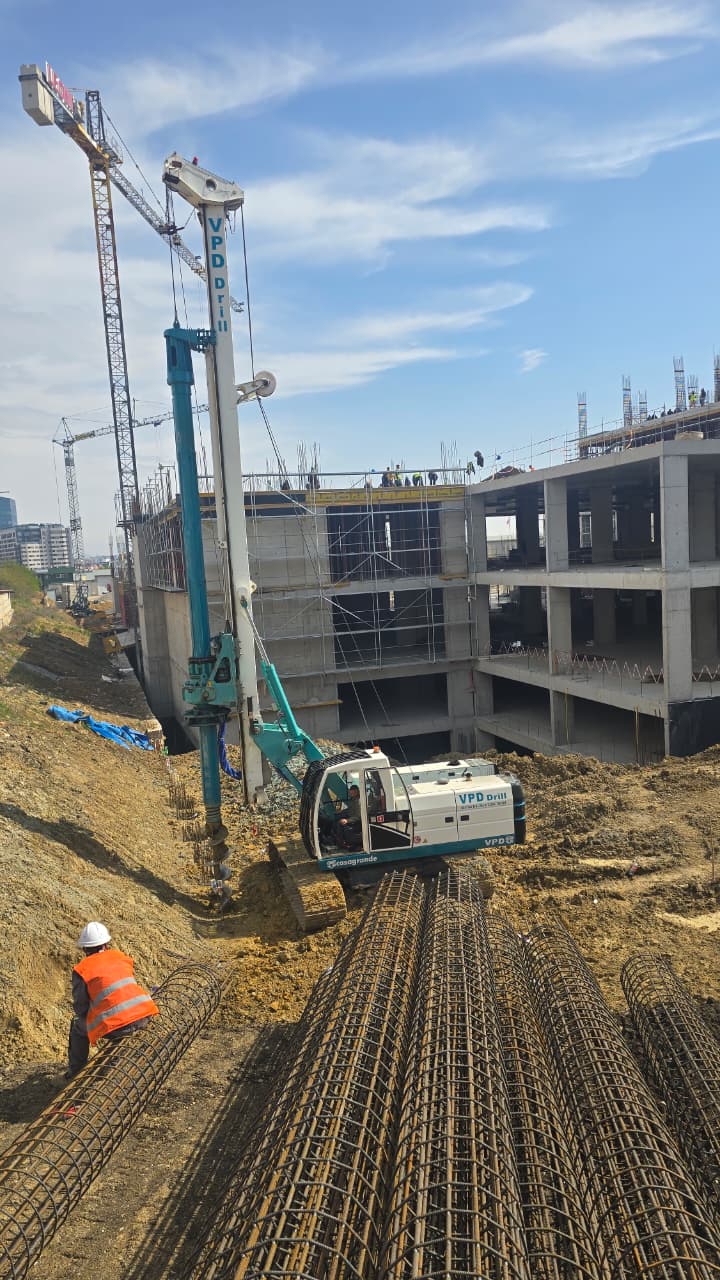 Pilota dhe vendosje te konstruksioneve te prodhuara nga VPD DRILL